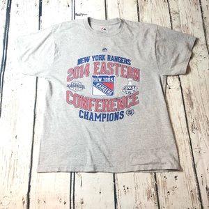 Majestic Shirts - New York Rangers NHL T-Shirt 2014 Majestic NYC NY Majestic Shirts - New York Rangers NHL T-Shirt 2014 Majestic NYC NY